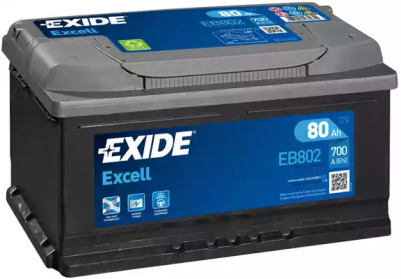 Аккумулятор 80Ач Excell EXIDE EB802